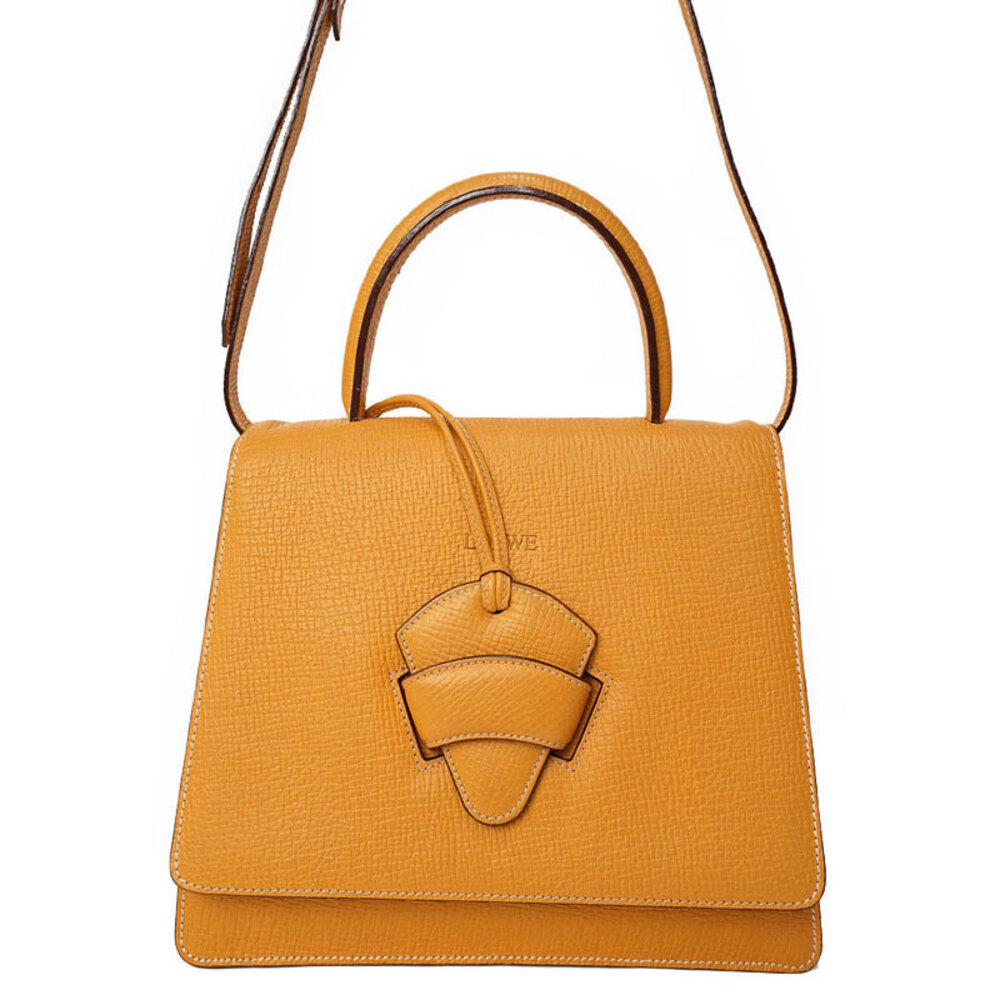 LOEWE Barcelona 2way Handbag Leather Shoulder Bag